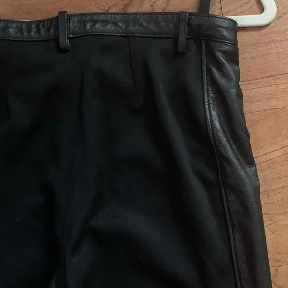 Harley-Davidson Black Leather at Front Pants‎